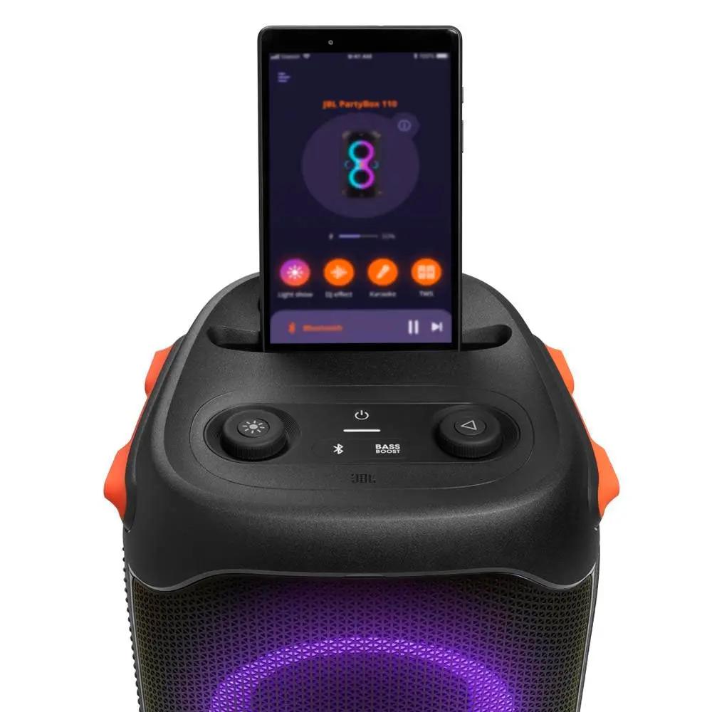 Caixa De Som Portátil Bluetooth Jbl PartyBox 110 160w Preta - JBLPARTYBOX110BR Truedata