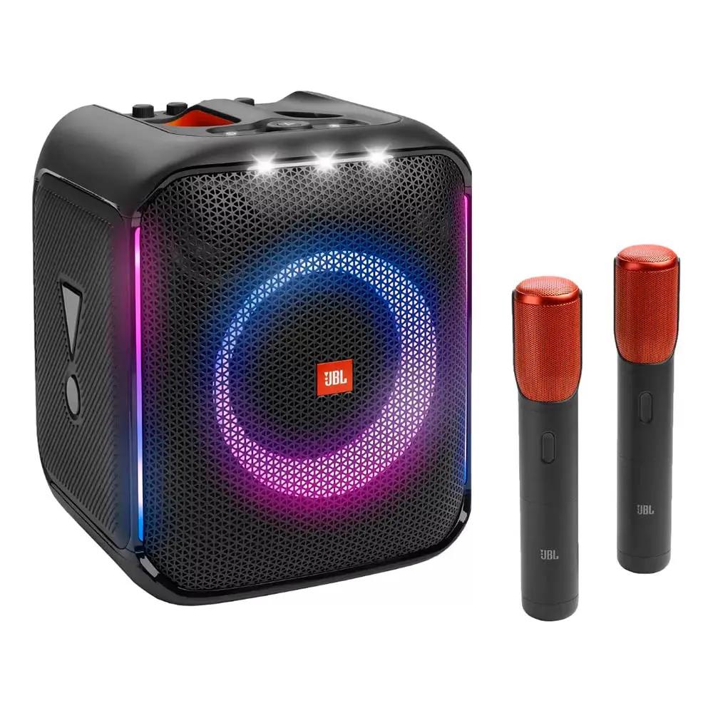 Caixa De Som Portátil Bluetooth Jbl PartyBox Encore C/ 2 Microfones Preta Truedata