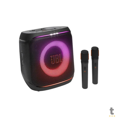 Caixa De Som Portátil Bluetooth Jbl PartyBox Encore C/ 2 Microfones Preta