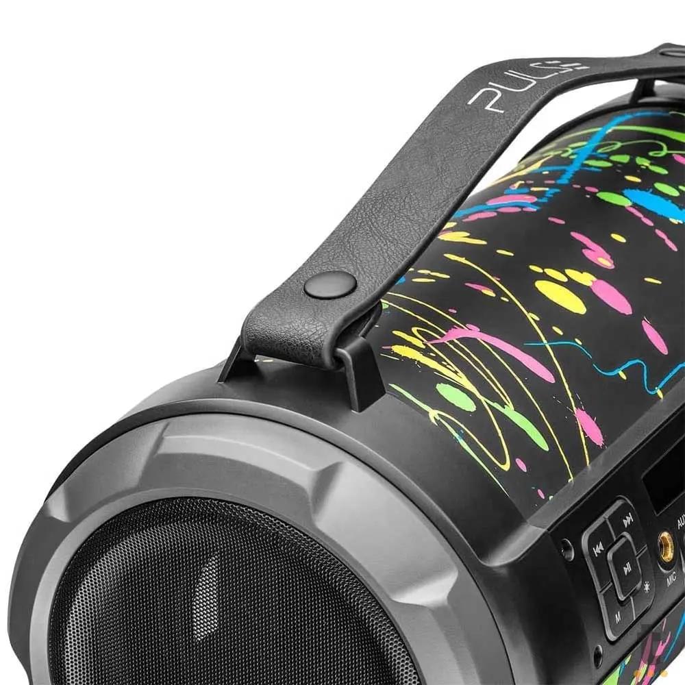 Caixa De Som Portátil Pulse Bazooka Paint Blast II 120w Bluetooth FM/AUX/SD/USB/P10 - SP362 Truedata