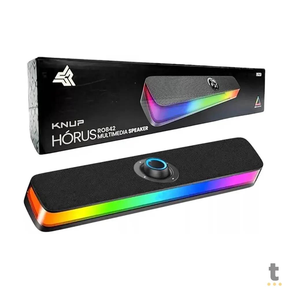 Caixa De Som Soundbar 6W Knup Horus Bluetooth 5.3 RGB - RO842 Truedata
