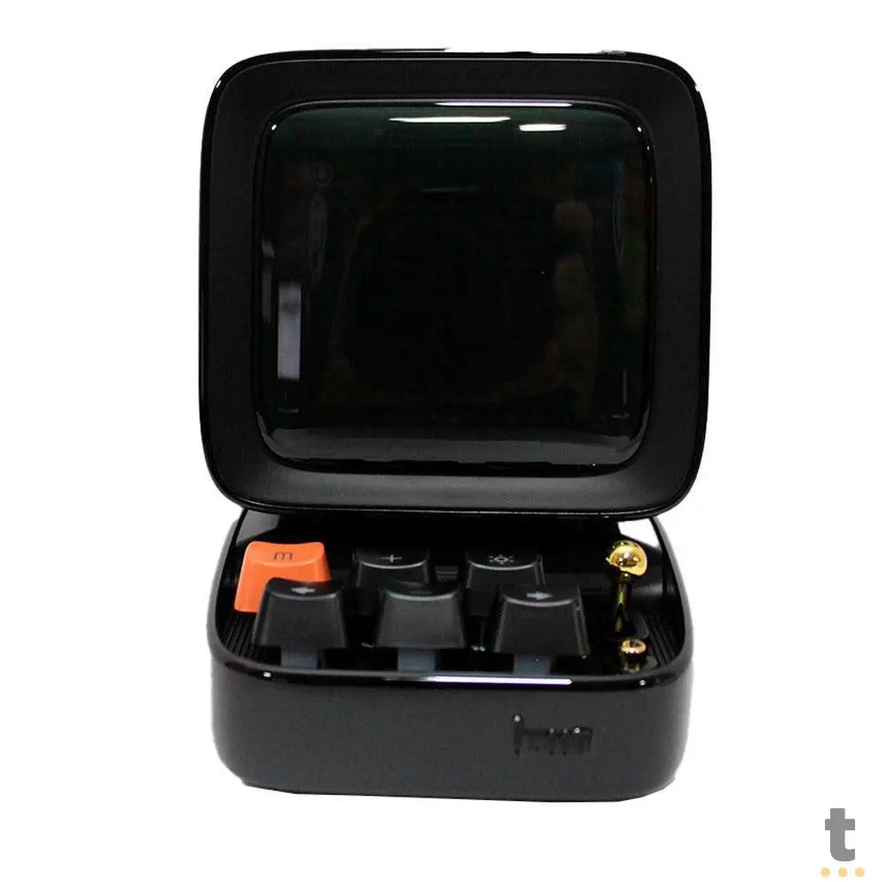 Caixa de Som Portátil Bluetooth Divoom DitooPro 15W Preto C/Interações Visuais Truedata