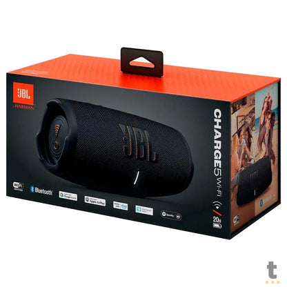 Caixa de Som Portátil Bluetooth JBL Charge 5 Wi-fi Bluetooth 30W Preta Truedata