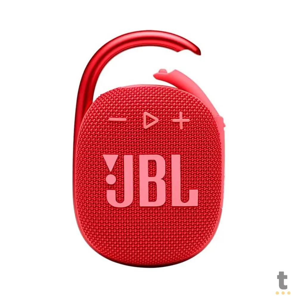 Caixa de Som Portátil Bluetooth JBL Clip 4 5W Vermelha Truedata