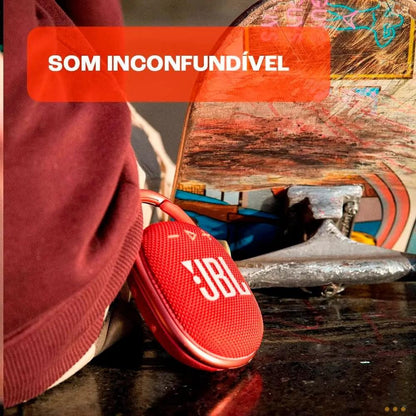 Caixa de Som Portátil Bluetooth JBL Clip 4 5W Vermelha Truedata