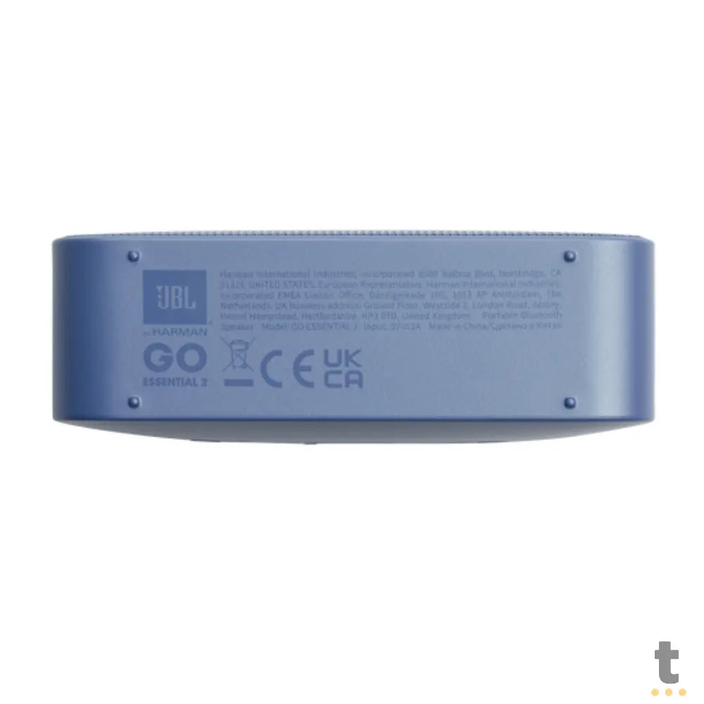 Caixa de Som Portátil Bluetooth JBL GO Essential 2 3.1W Azul - JBLGOES2BLUEU Truedata