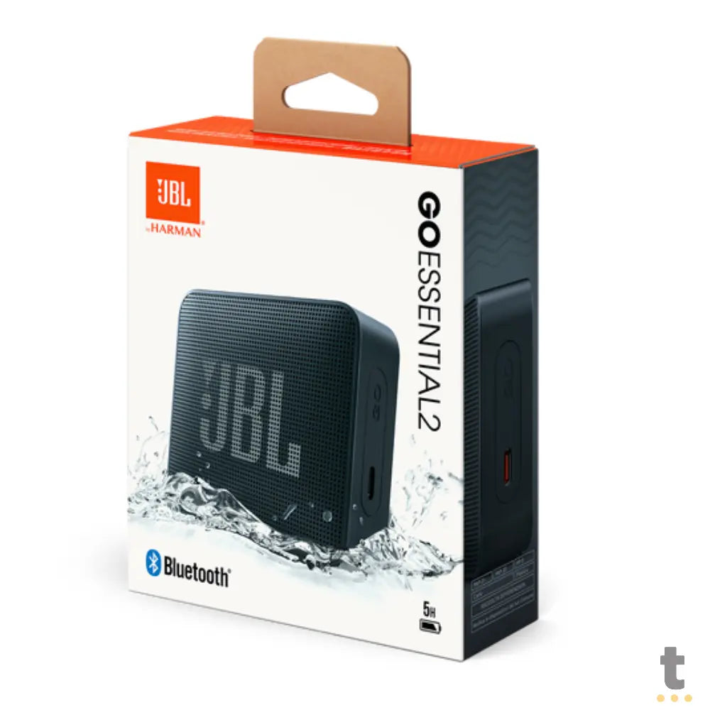 Caixa de Som Portátil Bluetooth JBL GO Essential 2 3.1W Preta - JBLGOES2BLKEU Truedata