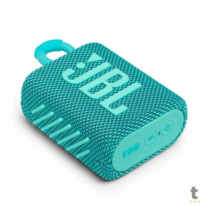 Caixa de Som Portátil Bluetooth JBL GO3 4.2W Verde Azulado Truedata