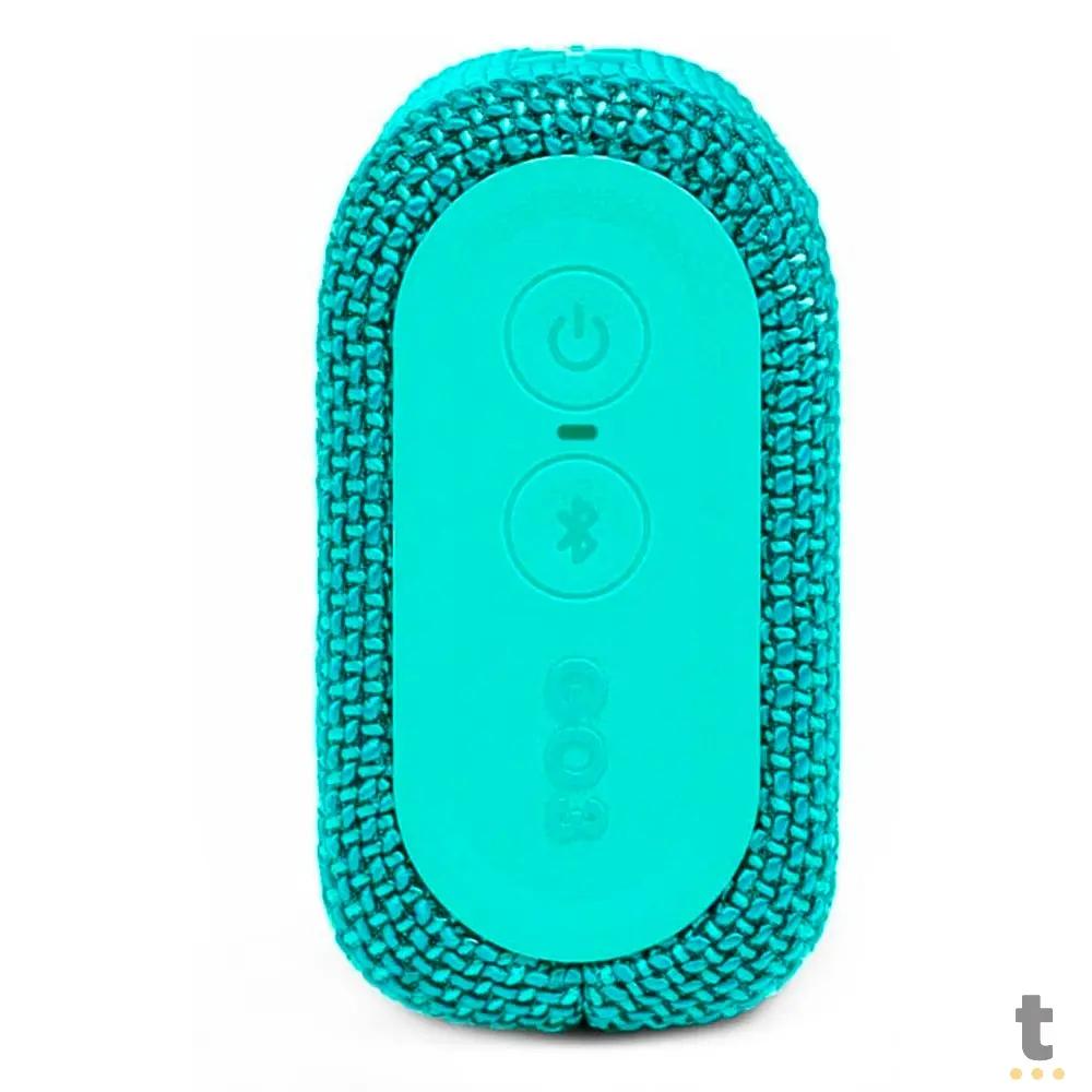 Caixa de Som Portátil Bluetooth JBL GO3 4.2W Verde Azulado Truedata