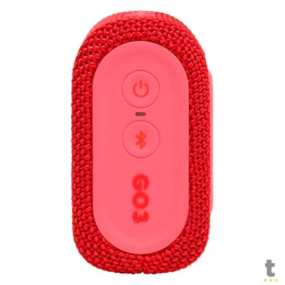 Caixa de Som Portátil Bluetooth JBL GO3 4.2W Vermelha Truedata