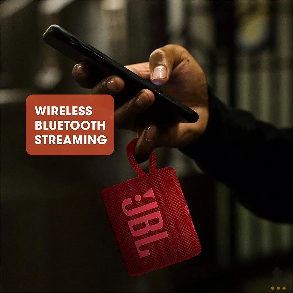 Caixa de Som Portátil Bluetooth JBL GO3 4.2W Vermelha Truedata