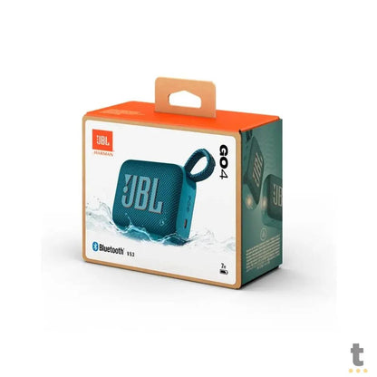 Caixa de Som Portátil Bluetooth JBL GO4 4.2W Azul - 2891376129468 Truedata