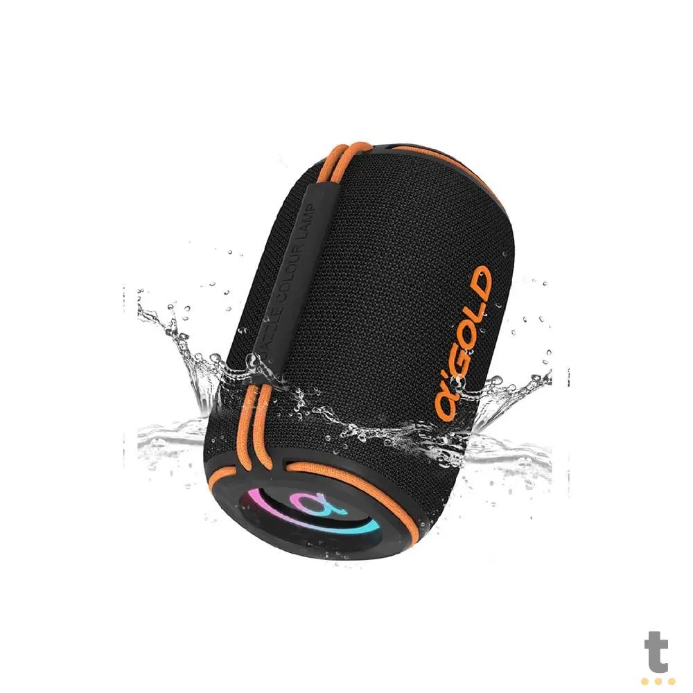 Caixa de Som Portátil Bluetooth aGold 15W IPX6 - SM-33 Truedata