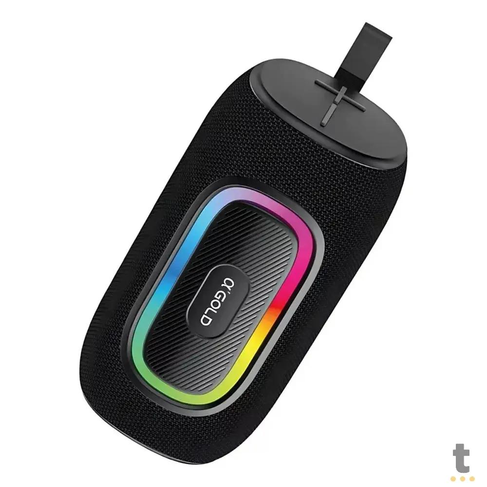 Caixa de Som Portátil Bluetooth aGold 20W IPX6  RGB - SM-10 Truedata