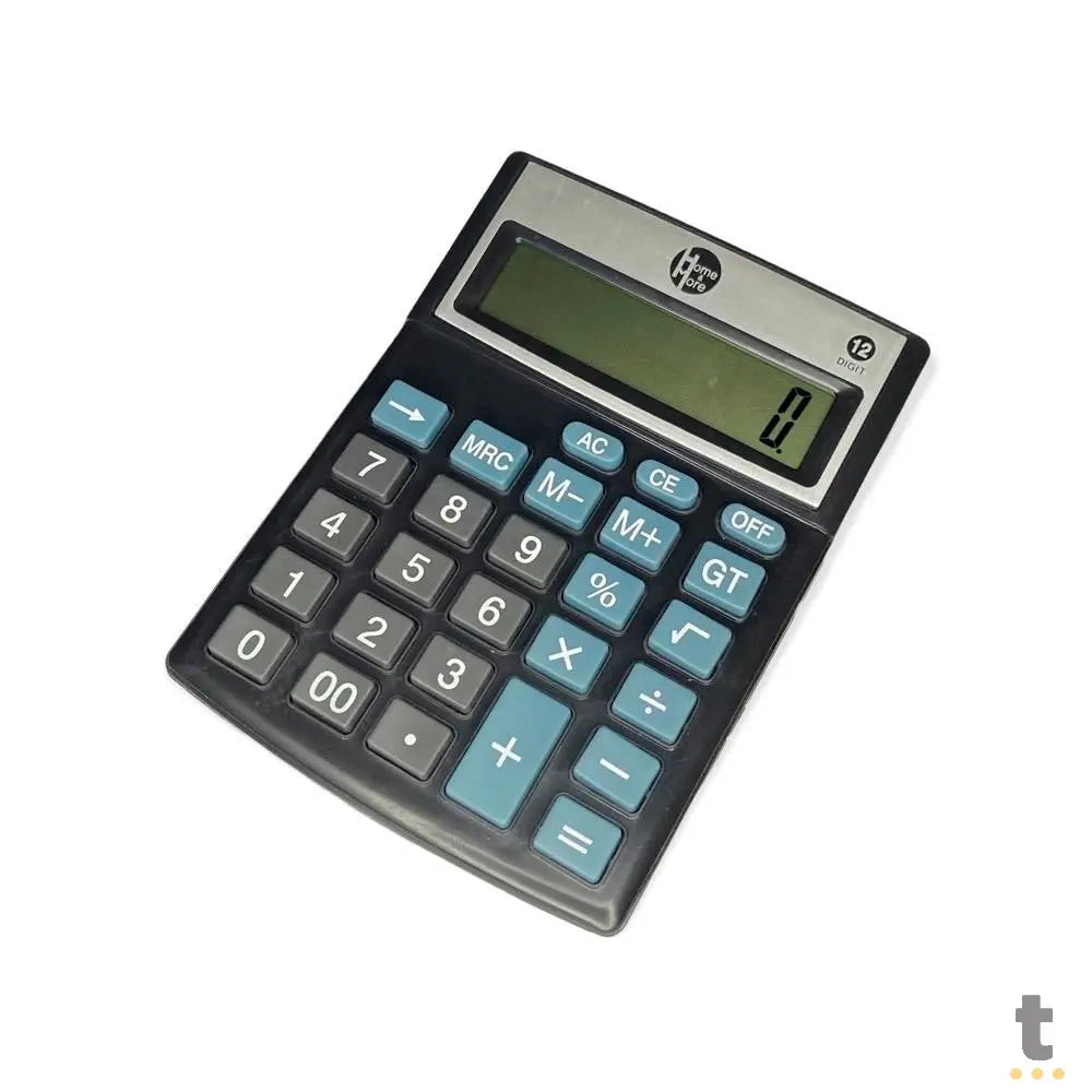 Calculadora De Mesa Leon 12 Digitos Preta - LO-5168B Truedata