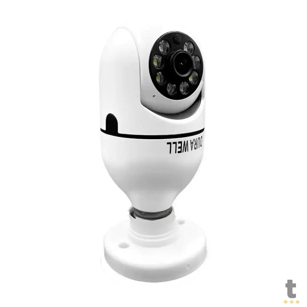 Câmera De Vigilância Ip Durawell Lampada HD Wi-fi Branca - 8177QJ Truedata