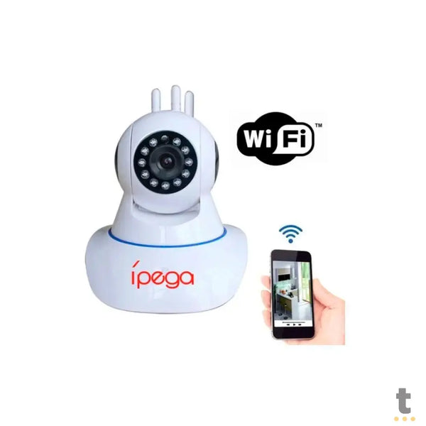 Câmera De Vigilância Ip Ipega Wi-fi P2P Áudio Branca -  Kp-CA128