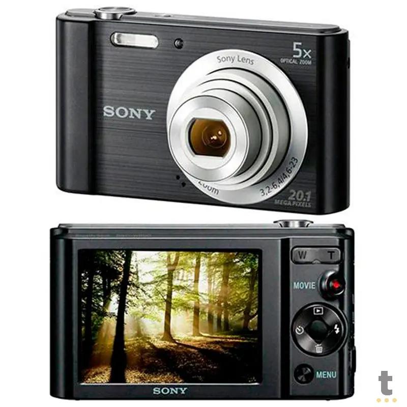 Camera Digital Sony 20mp Visor 2.7 Dsc-W800/B Zooxm Optico 5x Zoom Digital 10x Truedata