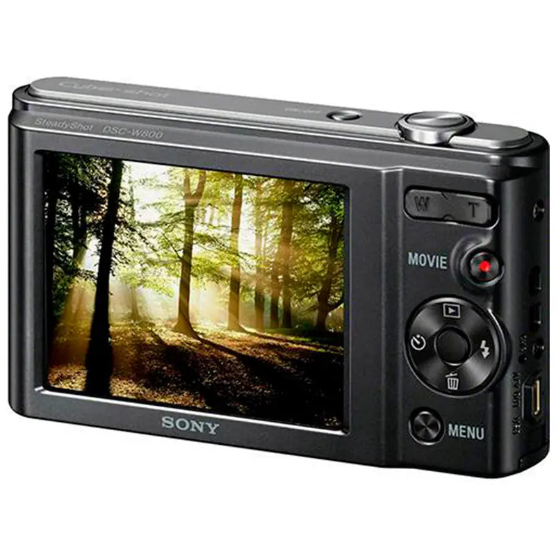 Camera Digital Sony 20mp Visor 2.7 Dsc-W800/B Zooxm Optico 5x Zoom Digital 10x Truedata