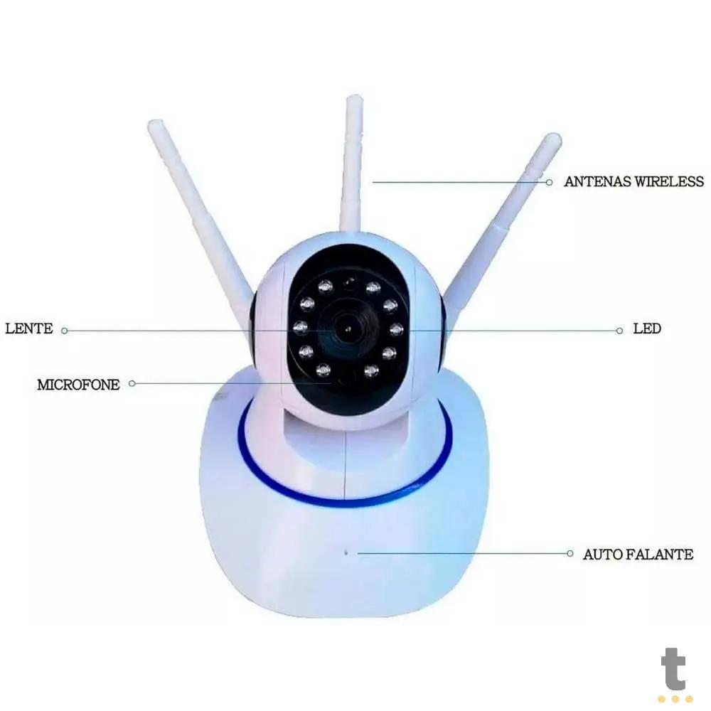 Câmera de Segurança Babá Eletrônica IP Camera Wifi Hd C/Audio - MO-04 Truedata