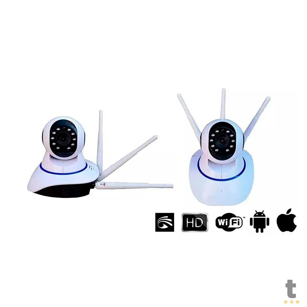 Câmera de Segurança Babá Eletrônica IP Camera Wifi Hd C/Audio - MO-04 Truedata