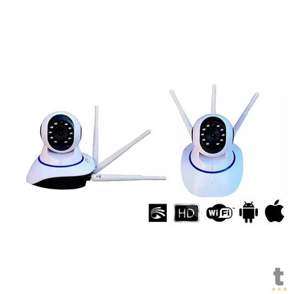 Câmera de Segurança Babá Eletrônica IP Camera Wifi Hd C/Audio - MO-04 Truedata