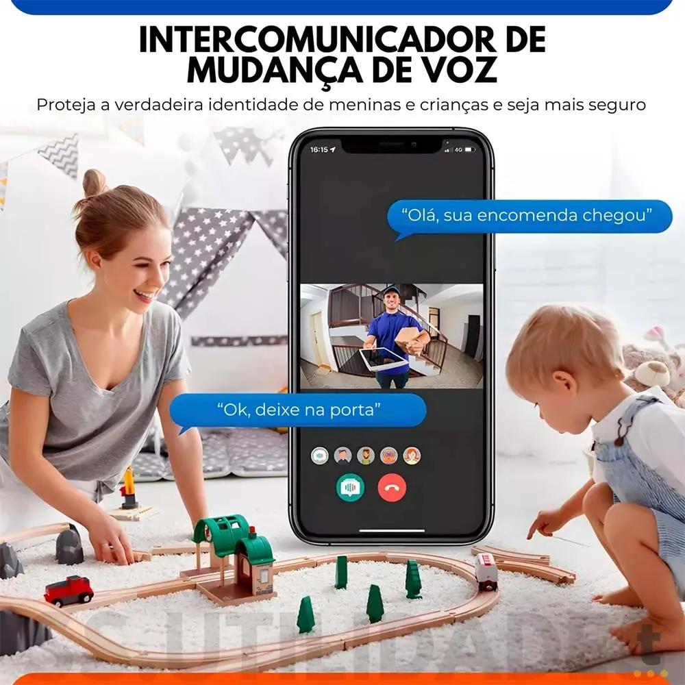 Campainha Inteligente com Camera Sem Fio It-Blue - SD-410D Truedata
