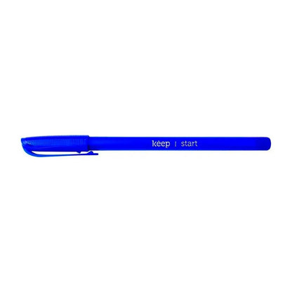 Caneta Esferográfica Ponta Fina 0,7mm c/ 50 Unidades Azul Keep - EI094 Truedata