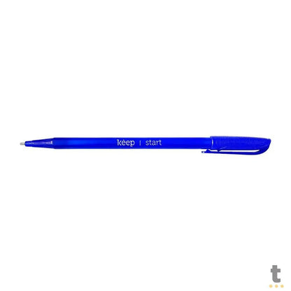 Caneta Esferográfica Ponta Média 1,0mm Azul Keep - EI091 Truedata