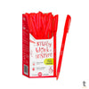 Caneta Esferográfica Ponta Média 1,0mm c/ 50 Unidades Vermelho Keep - EI092 Truedata