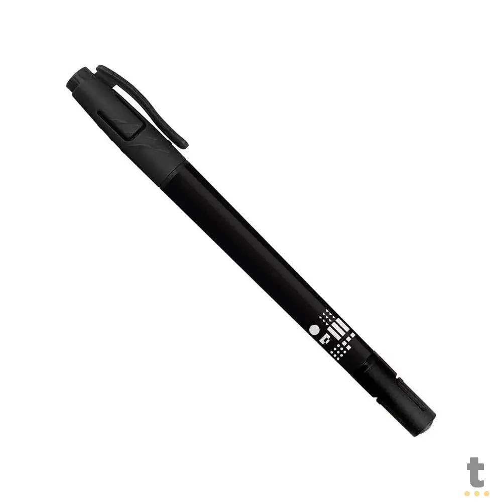 Caneta Marcador Permanente Keep Duas Pontas Fina/Ultrafina 1mm/0.4mm Preto - MR020 Truedata