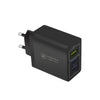 Carregador De Parede GShield Triplo USB Turbo 18W Preto S/ Cabo - NFQRZ4M4Y-IP Truedata
