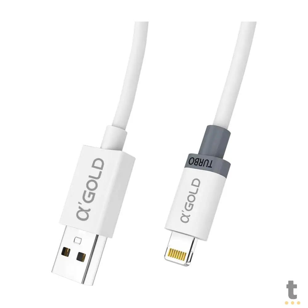 Carregador De Parede aGold Pro Usb Lightning (Iphone) Turbo 30W 6.1A - CA39-2 / IOS Truedata