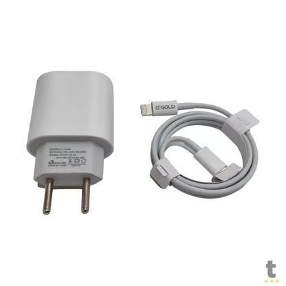 Carregador De Parede aGold Pro Usb Tipo C / IOS Turbo 40W 9.1A - CA40 / C-IOS Truedata