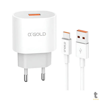 Carregador De Parede aGold Usb Turbo 30W 6.1A - CA31-8