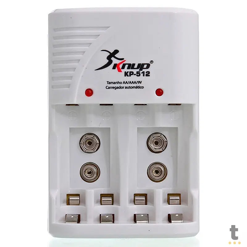 Carregador De Pilhas AA / AAA / 9V Knup - Kp-512 Truedata