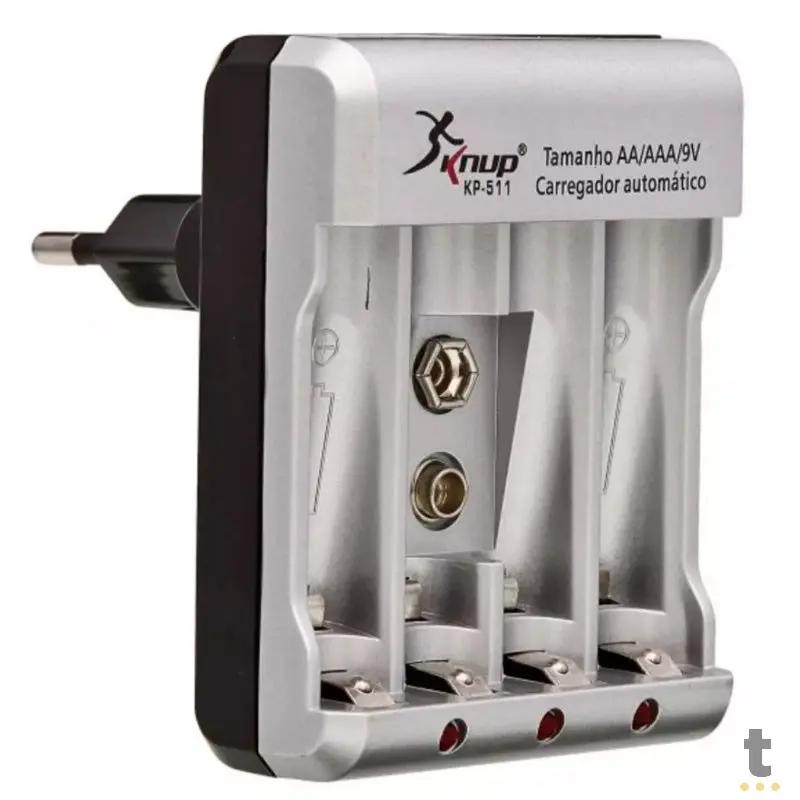 Carregador De Pilhas Knup Kp-511 Truedata