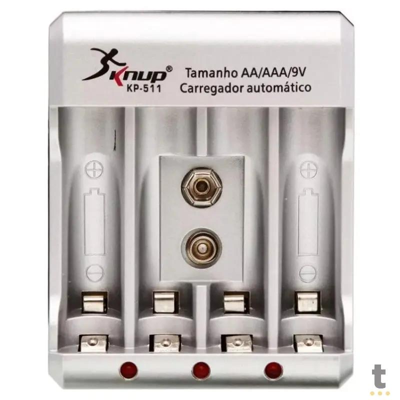 Carregador De Pilhas Knup Kp-511 Truedata