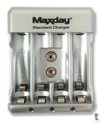 Carregador De Pilhas Maxday C/ 4 Pilhas AA Standard Charger Truedata
