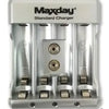 Carregador De Pilhas Maxday C/ 4 Pilhas AA Standard Charger Truedata