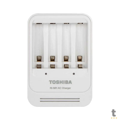 Carregador De Pilhas Toshiba C/ 4 Pilhas AA 2600Mah - TNHC-6GAE4 CB