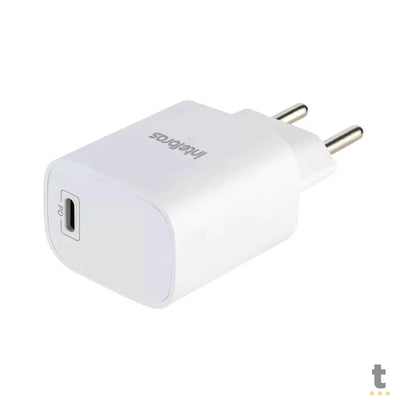 Carregador De Tomada com 1 Saída Usb Tipo C PD 20W Intelbras EC10 Branco - 4820103