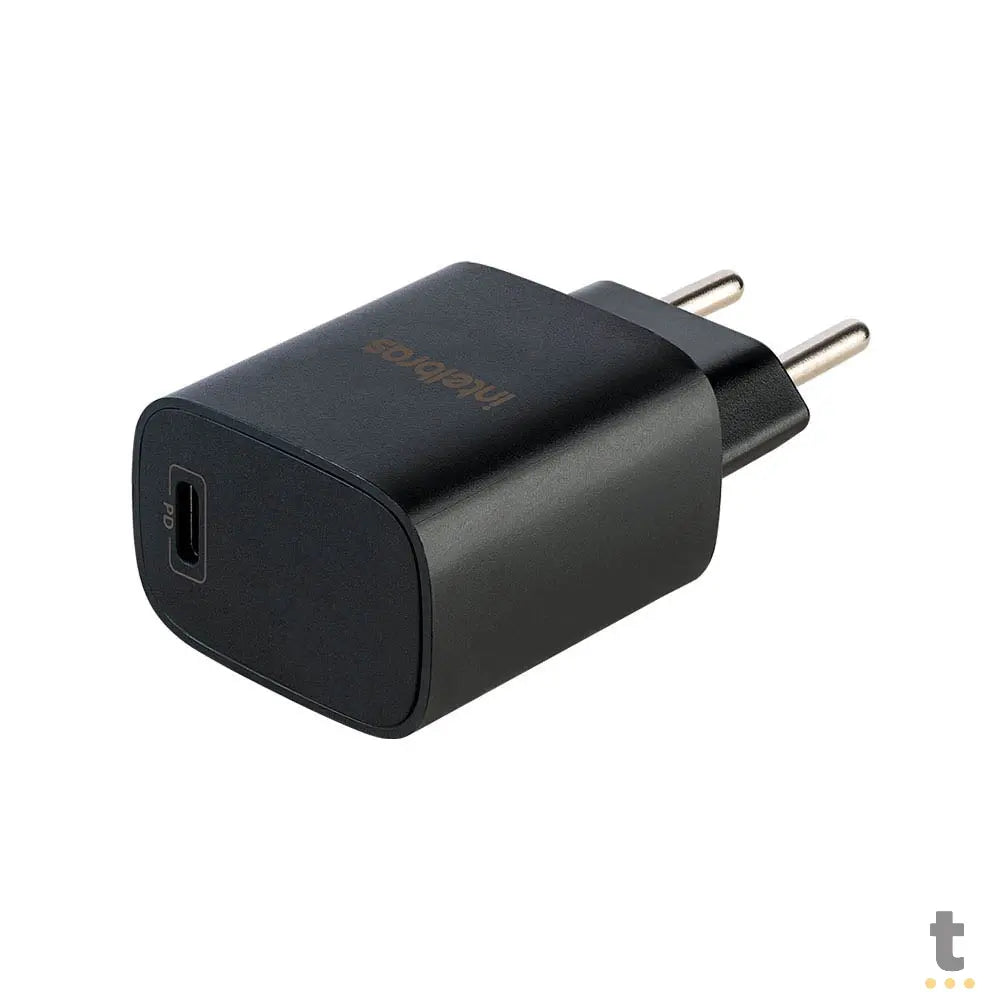 Carregador De Tomada com 1 Saída Usb Tipo C PD 20W Intelbras EC10 Preto - 4820104 Truedata