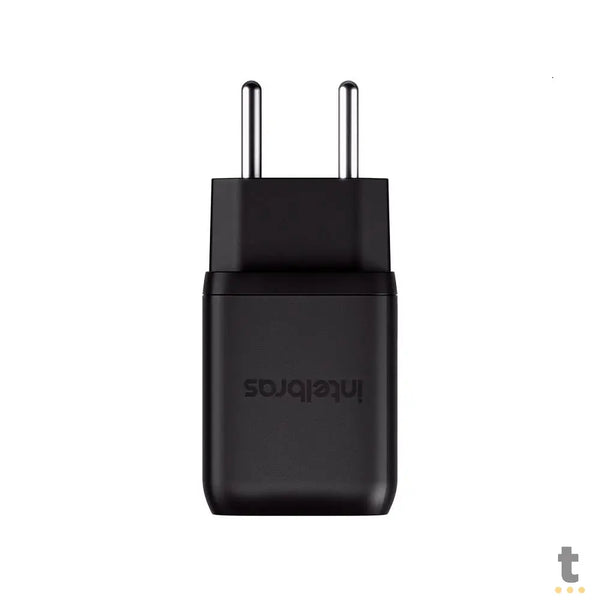 Carregador De Tomada com 2 Saídas Usb Tipo C + 1 Saída USB-A 65W Turbo Intelbras EC 21 Preto - 4820190