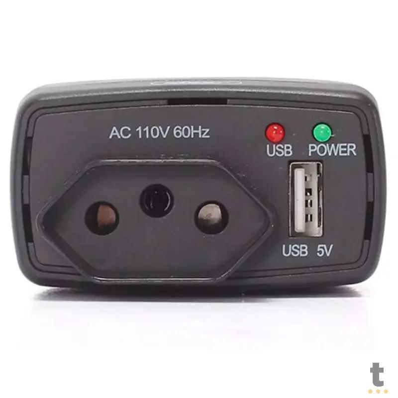 Carregador Inversor 12v Para 110v Veicular 75w Knup Kp-552 Saida Ac E Usb Truedata