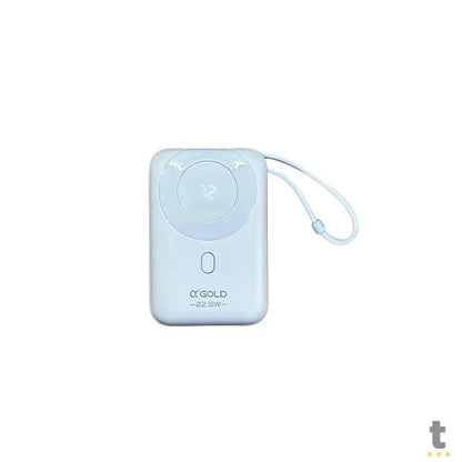 Carregador Portátil 10000mAh aGold Power Bank Multiconexões Azul - BTE-15A Truedata