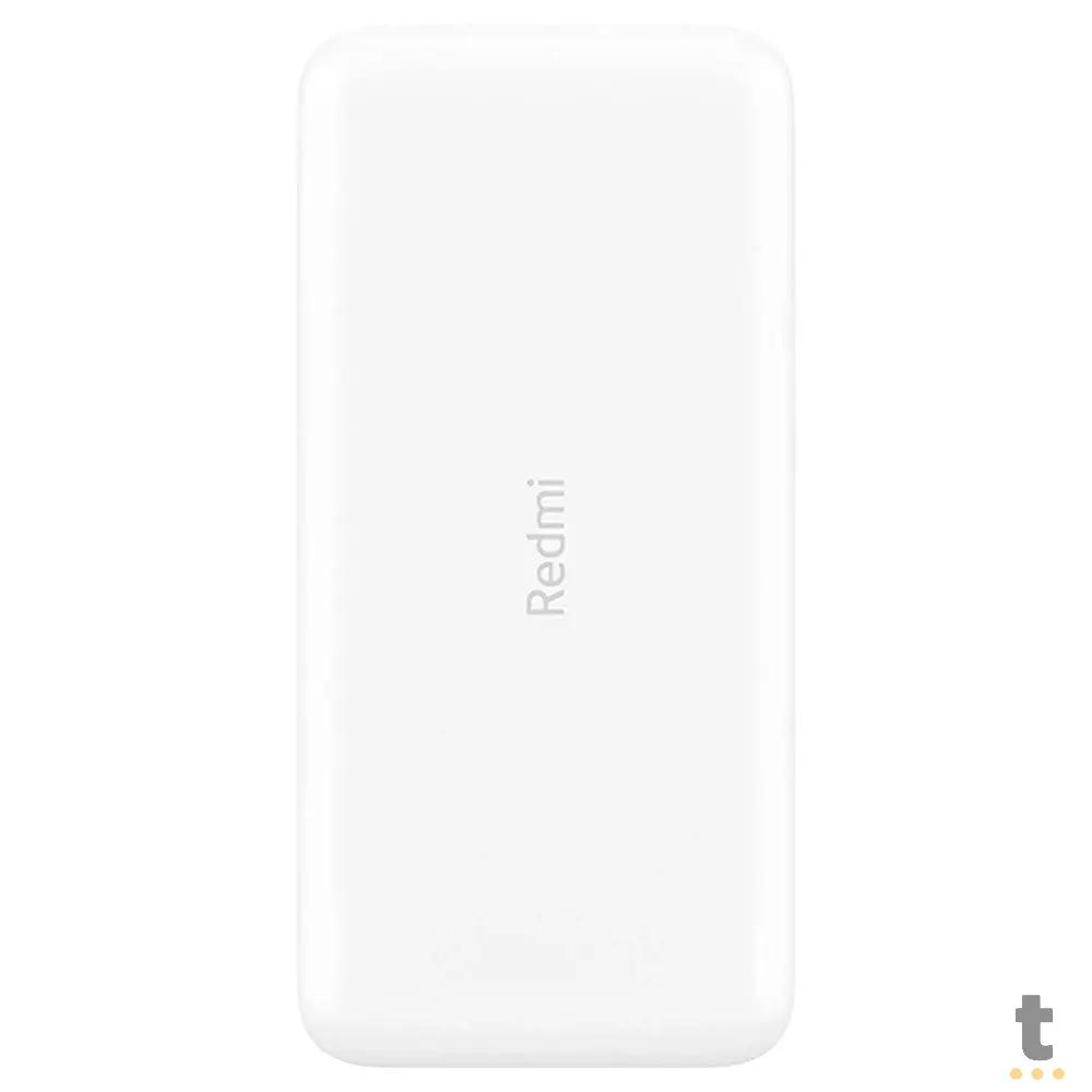 Carregador Portátil 20000mAh Fast Charge Power Bank Branco Xiaomi Truedata
