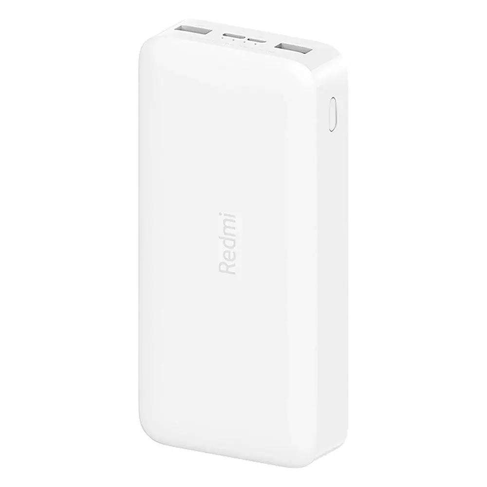 Carregador Portátil 20000mAh Fast Charge Power Bank Branco Xiaomi Truedata