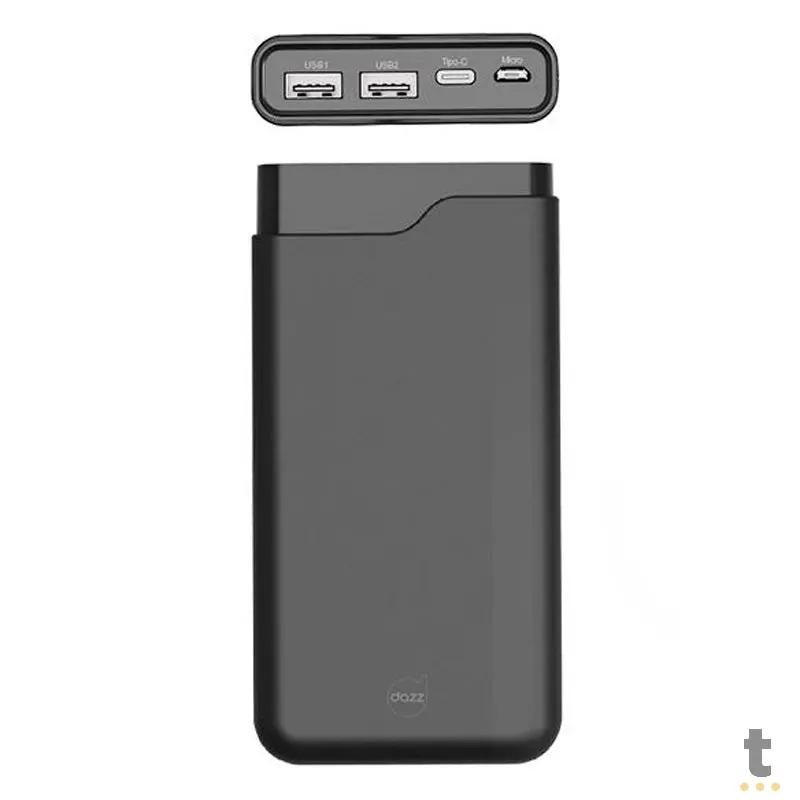 Carregador Portátil Power Bank Dazz Onix 10000Mah MicroUSB - 6014080 Truedata