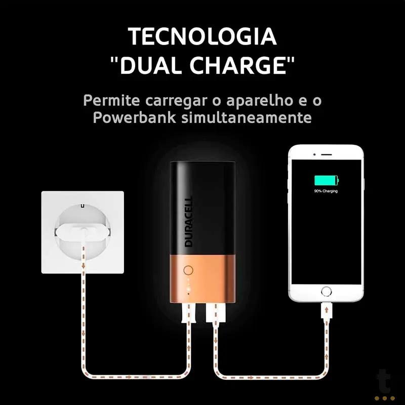 Carregador Portátil Power Bank Duracell 6700Mah USB - 5007217 Truedata